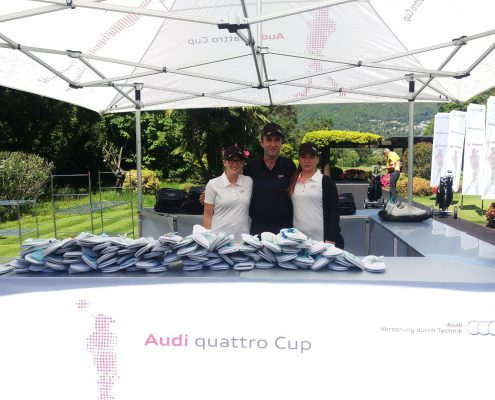 Schuh-Cleaning am Audi Quattro Cup in Ascona