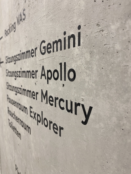 Siegnaletik-Tiefgarage