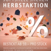 Herbstaktion Softshell-Jacke bestickt