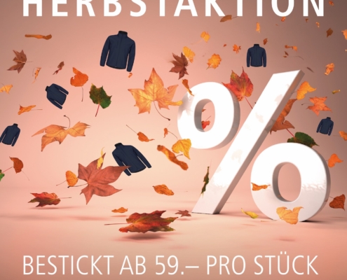 Herbstaktion Softshell-Jacke bestickt
