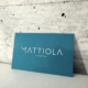 Visitenkarte Praxis Mattiola mit neuem Logo
